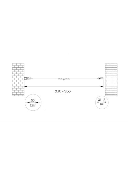 LANERI - Porte De Douche 6 Mm Pliante Pour Installation En Niche - 93-96,5 - large