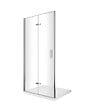 LANERI - Porte De Douche 6 Mm Pliante Pour Installation En Niche - 83-86,5 - vignette