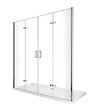 LANERI - Porte De Douche Pliante Avec Ouverture À Quatre Porte H 190 - 148-151,5 Cm - vignette