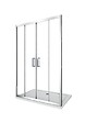 LANERI - Porte De Douche De 6 Mm Pour Installation En Niche Avec Quatre Portes Et Ouverture Centrale H.190 -  153-158 - vignette