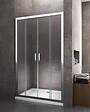 LANERI - Porte De Douche De 6 Mm Pour Installation En Niche Avec Quatre Portes Et Ouverture Centrale H.190 -  153-158 - vignette