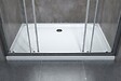 LANERI - Porte De Douche De 6 Mm Pour Installation En Niche Avec Quatre Portes Et Ouverture Centrale H.190 -  153-158 - vignette