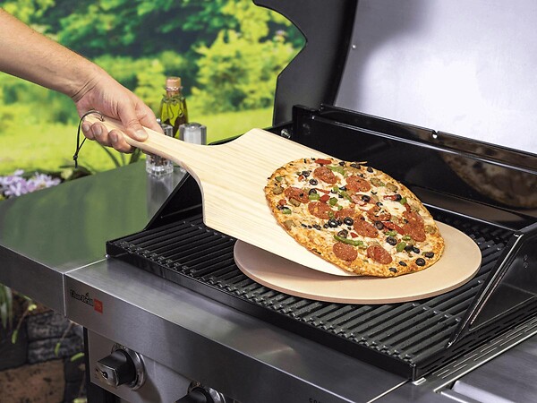 JARDIDECO - Kit pierre à pizza et planche en bois - Char-Broil - large