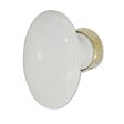 CHRISLIGNE - Bouton meuble ceramique blanche - vignette
