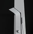LANERI - Colonne De Douche Hydromassage En Aluminium  Verni En Poudre Blanche Mat (frontal) Et Noir Mat (lateral) - vignette