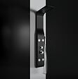 LANERI - Colonne De Douche Hydromassage En Abs Verni En Poudre  Noir Mat - vignette