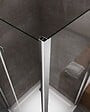 LANERI - Douche Pliante Avec Ouverture Vers L'interieur Et Un Paroi Fixe H. 190 - 87,5-90 Fixe – 87,5-90 Porte - vignette