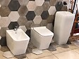 LANERI - Couple De Sanitaires Au Ras Du Mur Et À Poser Ligne Carré - vignette