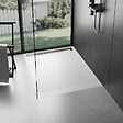 STANO - Receveur de douche 90 x 140 cm extra plat blanc LUCIA en SoliCast® surface ardoisée - vignette