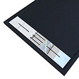 STANO - Receveur de douche 80 x 120 cm extra plat noir LUCIA en SoliCast® surface ardoisée - vignette