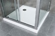 LANERI - Douche De 6 Mm Avec Un Paroi Fixe Laterale Et Une Porte Coulissante (receveur Non Inclu)  – 67,5-70 Fixe X 125-130 Coulissante - vignette