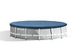 INTEX - Bâche piscine ronde polyéthylène - Bleu marine - Diam.4.57m - vignette