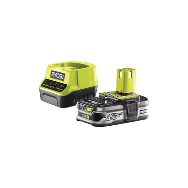 RYOBI - Pack RYOBI coupe bordures hybride 18V One+ - 1 batterie 2.5Ah LithiumPlus - 1 chargeur rapide - bobine fil rond 15m diamètre 1.6mm violet universel - large