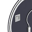 AURLANE - Miroir salle de bain ROND avec éclairage LED et contour noir - Diam 70cm - vignette