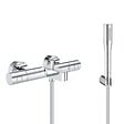 GROHE - Grohe Set bain/douche Mitigeur thermostatique Grohtherm 800 + Douchette stick 1 jet Euphoria Cosmopolitan, Chrome (34772000-Euphoria) - vignette