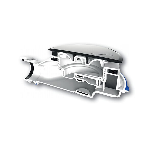 NICOLL - bonde extra-plate pour receveur de douche perçage 90 mm capot métal chromé - 0205801 - large