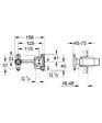 GROHE - Eurocube Set Mitigeur monocommande 2 trous lavabo encastré mural Chrome Taille M + Corps encastré (23447000-SET) - vignette