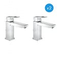 GROHE - Grohe Eurocube - Lot de 2 mitigeurs monocommande 1/2" LavaboTaille M (23445000-DUO) - vignette
