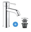 GROHE - Grohe Essence - set mitigeur de lavabo taille S + Bonde clic clac Grohe pour lavabo avec trop-plein (23590001-CLICCLAC) - vignette