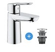 GROHE - Set Mitigeur pour lavabo taille S + Bonde clic clac Grohe pour lavabo avec trop-plein (MitigeurS1-CLICCLAC) - vignette
