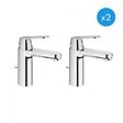 GROHE - Eurosmart Cosmopolitan - Lot de deux Mitigeurs Monocommande 1/2" Lavabo Taille M (23325000-DUO) - vignette