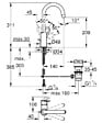 GROHE - Bauloop - Lot de 2 mitigeurs monocommande lavabo taille L (23763000) - vignette