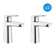 GROHE - Lot de 2 mitigeurs Lavabo de taille M avec tirettes et vidages , DN 15 (MitigeurM2-DUO) - vignette