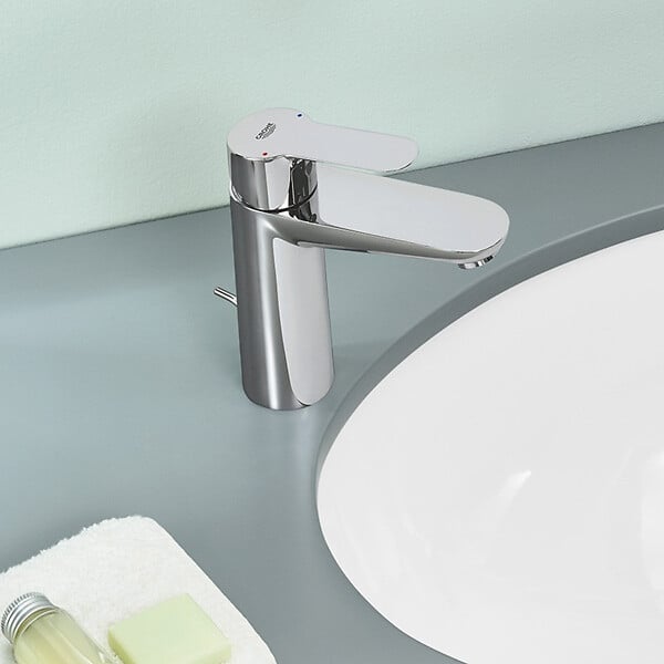 GROHE - Lot de 2 mitigeurs Lavabo de taille M avec tirettes et vidages , DN 15 (MitigeurM2-DUO) - large