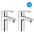 GROHE - Grohe Eurostyle Cosmopolitan - Lot de 2 mitigeurs lavabo  (3355220E-DUO) - vignette
