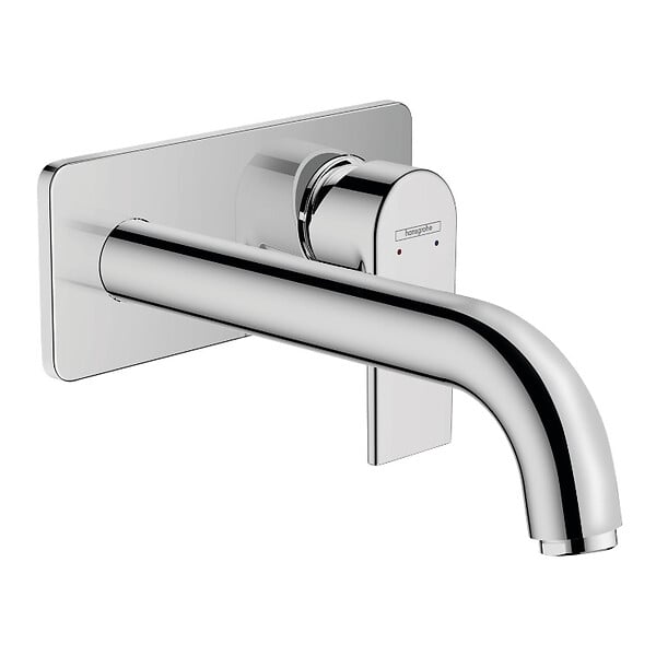 HANSGROHE - Vernis Shape Set Mitigeur de lavabo encastré mural, 2 sorties, bec 207 mm + Corps d'encastrement, Chrome - large