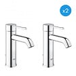 GROHE - Grohe Essence - Lot de 2 Mitigeurs monocommande 1/2" lavabo Taille S (23591001-DUO) - vignette