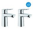 GROHE - Lot de deux mitigeurs Lavabo BauLoop (23337000-DUO) - vignette