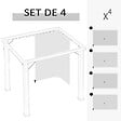 OUTSUNNY - Parois latérales de rechange barnum tonnelle 3 x 4 m - 2 systèmes d'attache boucles ou crochets - bâches de rechange zippées, avec velcro d'attache - polyester beige - vignette