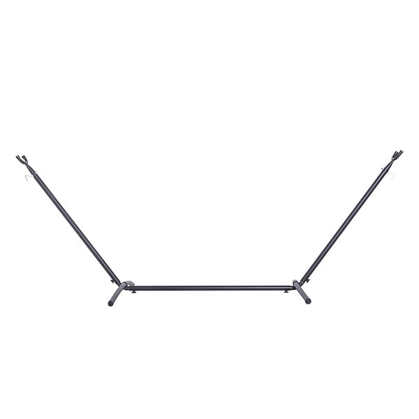 OUTSUNNY - Support pied de hamac structure robuste métal époxy noir hauteur réglable 6 niveaux dim. 2,80L x 1,20l x 1,10H m - large