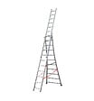 HAILO - Echelle transformable pro 3 plans 3x10 échelons 6m/6,8m en aluminium Hailo Pro - vignette