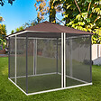 OUTSUNNY - Moustiquaires pour tonnelle barnum pavillon de jardin 3 x 3 m - lot de 4 moustiquaires zippées + crochets d'attaches - polyester nylon - vignette