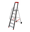 HAILO - Escabeau professionnel de chantier roulant pliable en aluminium 6 marches Hailo - vignette