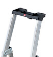 HAILO - Escabeau professionnel sécurisé 4 marches Hailo Alu plateforme PEHD - vignette