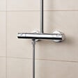 GROHE - Colonne de douche thermostatique XXL Cube 250 + Douchette 2 jets, Chrome (26696022) - vignette