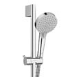 HANSGROHE - Ensemble de douche Logis Mitigeur mural + Douchette 2 jets avec Barre 65cm + Flexible, Chrome (71600000-Vernis) - vignette
