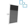 BEMETA - HELP Miroir mural PMR portrait ou paysage 60x40cm, Acier inoxydable, Blanc (301401034) - vignette