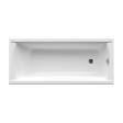 SWISS AQUA TECHNOLOGIES - Swiss Aqua Technologies Fusion 150 x 70 cm Baignoire gain de place en acrylique, sans pieds, blanc (SIKOVR150) - vignette