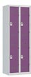 P.HENRY - Vestiaire 2 colonnes - 2 cases - Gris perle et prune - vignette