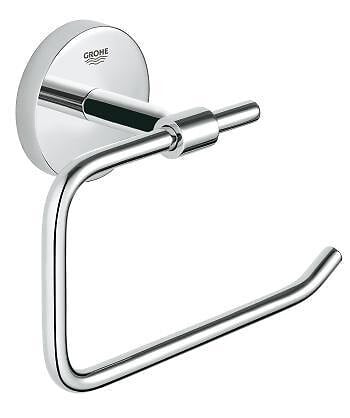 GROHE - BauCosmopolitan Set d'accessoires avec Brosse WC murale + Dérouleur de papier en métal, Chrome (40463001-DUOESSENTIALS) - large