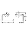 GROHE - BauCosmopolitan Set d'accessoires avec Brosse WC murale + Dérouleur de papier en métal, Chrome (40463001-DUOESSENTIALS) - vignette
