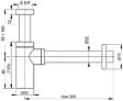 SWISS AQUA TECHNOLOGIES - Ensemble lave-mains suspendu avec trou pour robinetterie 40.5x20.5, Bonde clic-clac Siphon SATBRE4020SL-SET - vignette