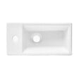 SWISS AQUA TECHNOLOGIES - Swiss Aqua Technologies Brevis Lave-mains suspendu avec trou pour robinetterie à gauche, 40,5x20,5x10,5cm (SATBRE4020SL) - vignette