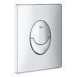 GROHE - Pack WC Bâti-autoportant Rapid SL + WC Infinitio sans bride noir mat + Abattant softclose + Plaque chrome - vignette