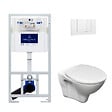 VILLEROY ET BOCH - Pack WC Bâti-support Viconnect + WC Cersanit S-Line Pro + Abattant + Plaque blanche (ViConnectS-LinePro-2) - vignette