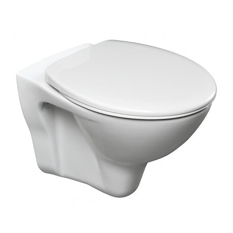 VILLEROY ET BOCH - Pack WC Bâti-support Viconnect + WC Cersanit S-Line Pro + Abattant + Plaque blanche (ViConnectS-LinePro-2) - large